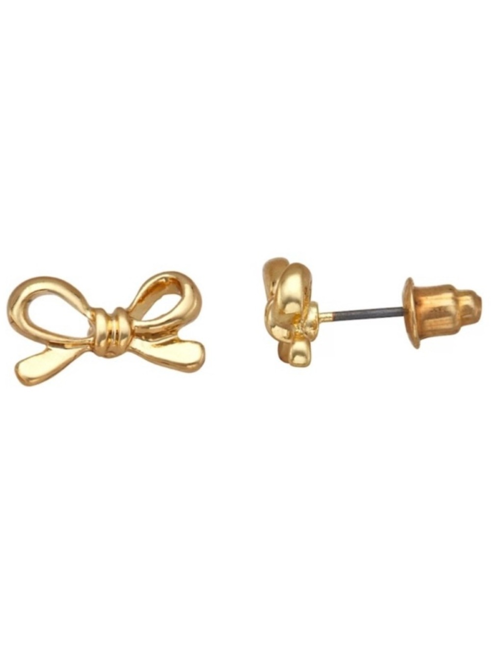 Open Bow Stud Earrings (NWT) - Picture 2 of 6